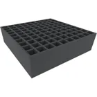 CP130A001 - 500 mm x 500 mm x 130 mm Foam insert for 100 vials