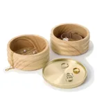 TESORA WOOD JWL BOX NAT/BRAS