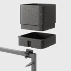 1018767-040 - CUBIKO WALL PLANTER BLACK