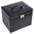 81.107.010443 - Jewellery box Maxima new classic black leather