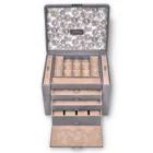 88.510.561643 - Jewellery box Marta fleur venice grey leather