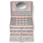 77.107.560221 - Lena pastel pink leather jewellery box