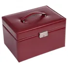 77.107.015043 - Jewellery box Lena new classic red leather