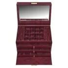 77.301.010101 - Lena acuro bordeaux leather jewellery box