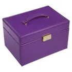 74.519.560505 - Jewellery box Karen colisimo violet full grain cowhide