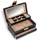 34.000.120443 - Jewellery box Helen saffiano black