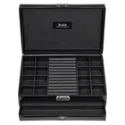 2040.0104N04 - Ring and collector's case black exclusive black leather