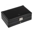 2040.0104N04 - Ring and collector's case black exclusive black leather