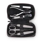 TR100R.0104 - 6-piece manicure case Manicure set black leather