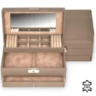 34.107.565943 - Jewellery box Helen nature taupe leather