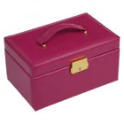 24.519.560707 - Emma colisimo jewellery box / pink (full cowhide)