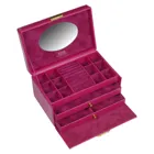 24.519.560707 - Emma colisimo jewellery box / pink (full cowhide)