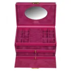 24.519.560707 - Emma colisimo jewellery box / pink (full cowhide)