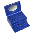 24.519.561515 - Jewellery box Emma colisimo blue full-grain cowhide