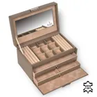 25.107.565943 - Jewellery box Elly nature taupe leather