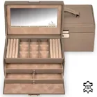 25.107.565943 - Jewellery box Elly nature taupe leather