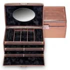 25.505.130204 - Jewellery box Elly lagarto / rose gold