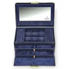 25.301.014023 - Jewellery box Elly acuro navy leather