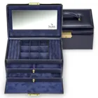 25.301.014023 - Jewellery box Elly acuro navy leather