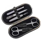 TF200R.1004 - 5-piece manicure case manicure set black leather