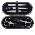 TF200R.1004 - 5-piece manicure case manicure set black leather