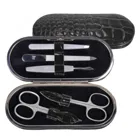 TF200R.1004 - 5-piece manicure case manicure set black leather