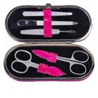 TF200R.1007 - 5-piece manicure case manicure set pink leather