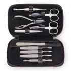 TR600R.0104 - 10-piece manicure case Manicure set black leather