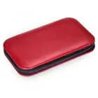 TR600R.0103 - 10-piece manicure case manicure set red leather