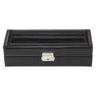 1115.0104N04 - Watch case for 5 watches black exclusive black leather