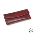 1010.1101P18 - Jewellery roll new classic bordeaux full grain cowhide