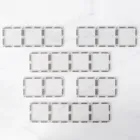 CT-C-00012-RE - Clear Rectangle Pack 12 pc