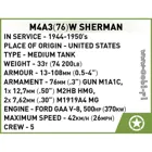 COBI-3089 - 103 PCS HC WWII /3089/ SHERMAN M4A3