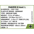 COBI-3090 - 82 PCS HC WWII /3090/ PANZER III AUSF.L