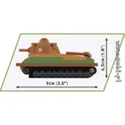 COBI-3093 - 99 PCS HC WWII /3093/ SOMUA S-35