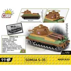 COBI-3093 - 99 PCS HC WWII /3093/ SOMUA S-35