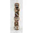 CHOCOLATE MARBLE cubes 16 mm 6 pieces