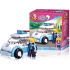 M38-B0600B - Mini construction set patrol car with policewoman