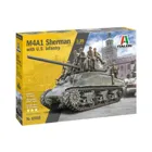 510006568 - 1:35 M4A1 Sherman with U.S. Infantry