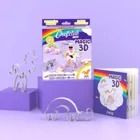 284143 - Cookie cutter - Unicorn Rainbow Magic 3D