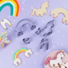 284143 - Cookie cutter - Unicorn Rainbow Magic 3D