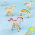 284143 - Ausstecher - Einhorn Regenbogen Magic 3D