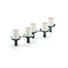 105041 - Quintet of 5 candle holders for turning