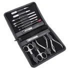 TR800R.1504 - 13-piece manicure case Manicure set black (leather)