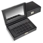 44.107.0104N04 - Jewellery box Isa black exclusive black (leather)