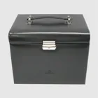 803696.08 - Jewellery case with integrated jewellery pouch Merino black