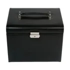 803696.09 - Jewellery case with integrated jewellery bag Merino Moda black