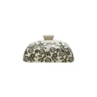 POR496 - FLORAL butter dish