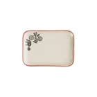 POR496 - FLORAL butter dish