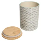 POR637 - Storage jar STRIPES 11 cm